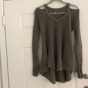 Free people waffle sweater